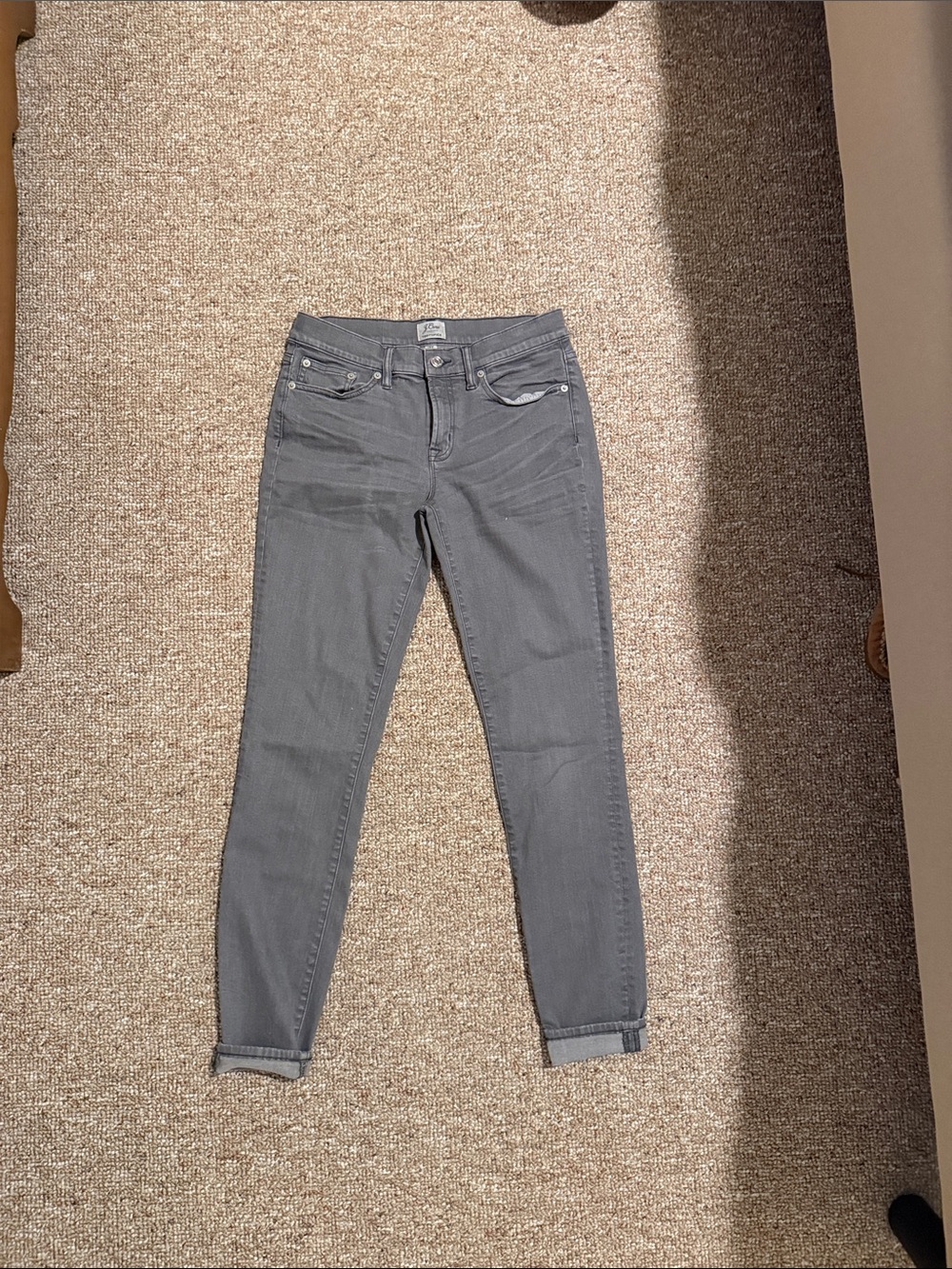 J. Crew Gray Skinny Jeans - Mid Rise Stretch